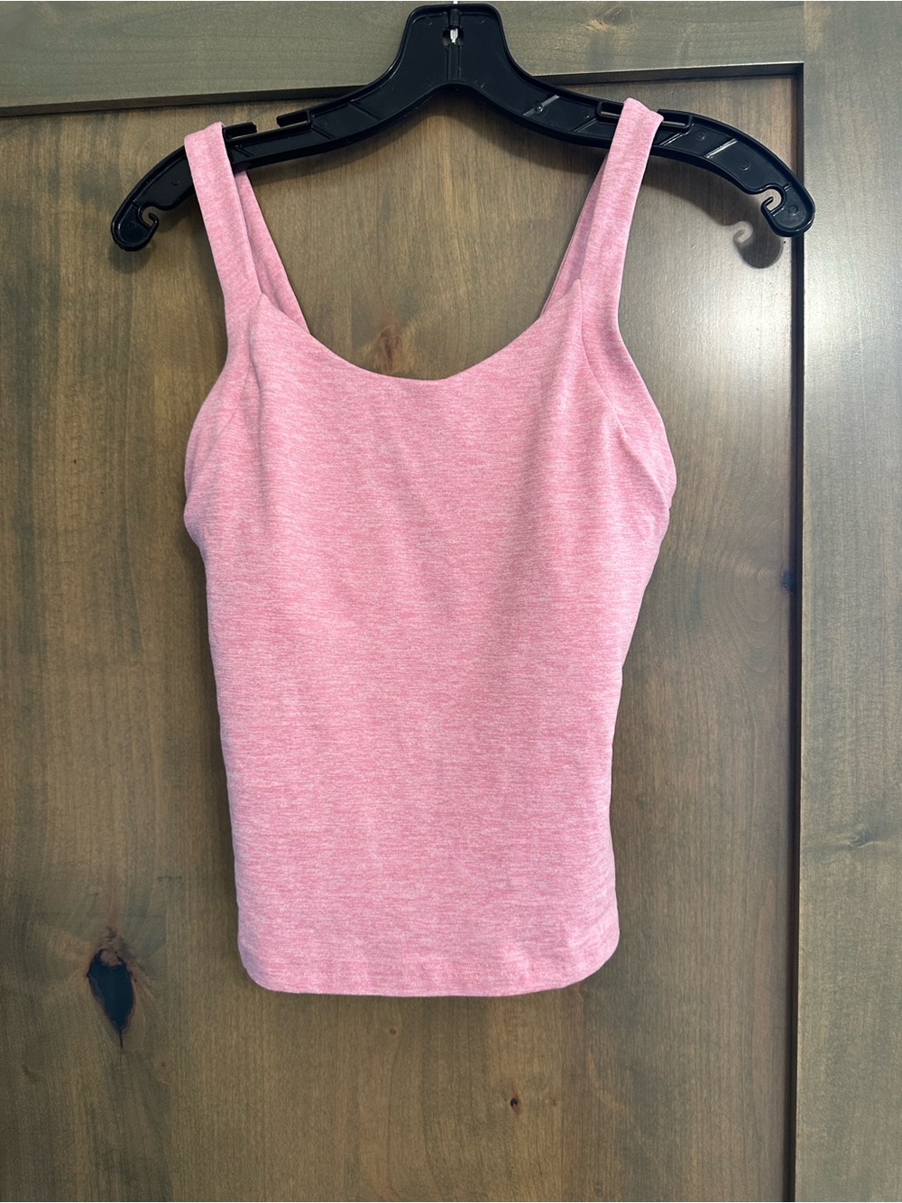 Alo Pink Tank Top with Shelf Bra